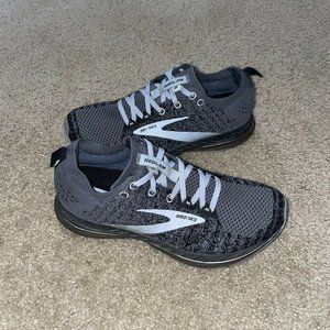 BROOKS WOMEN BEDLAM 2 ROAD RUNNING COMFORTBALE CUSHION SHOES BLACK/BLUE SIZE 8